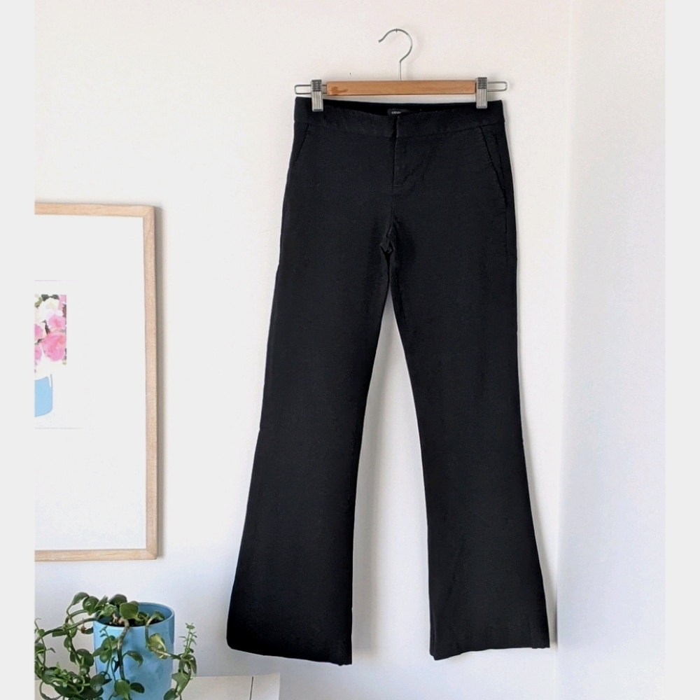 banana republic bootcut black casual dress pants